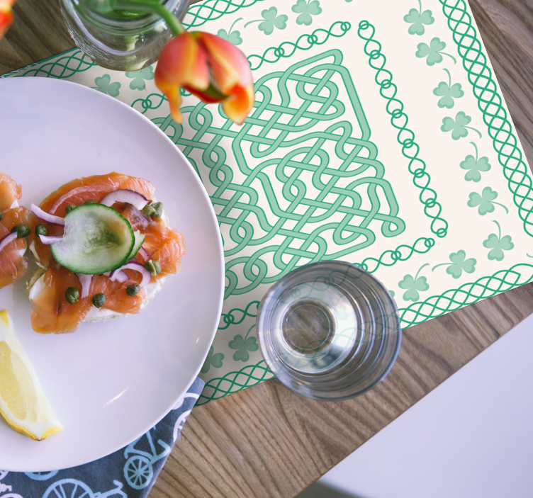 Individuais de mesa originais padrão de nó celta - TenStickers