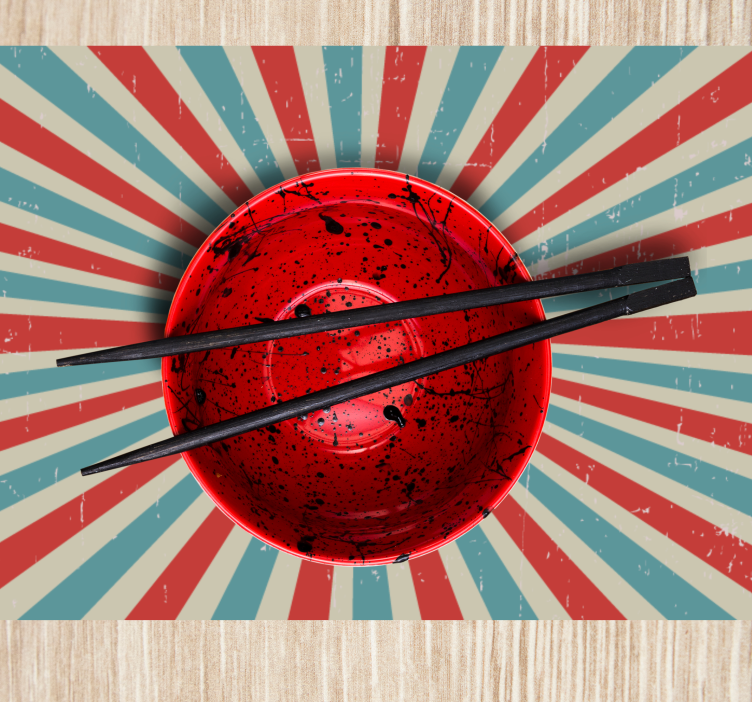 Individuais de mesa originais padrão espiral ousado - TenStickers