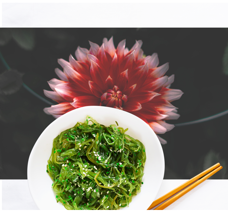 Individuais de mesa originais prato de alga crocante - TenStickers