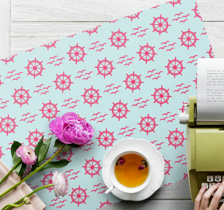 Individuais de mesa originais roda de timão náutico - TenStickers