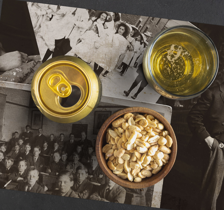 Individuais de mesa para casa colagem de fotos vintage - TenStickers