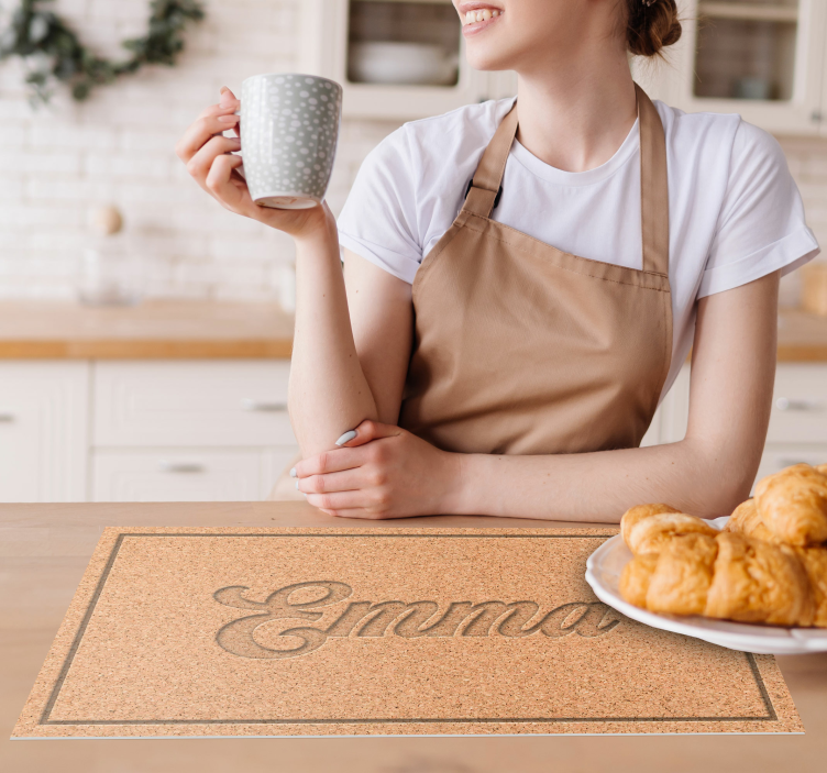 Individual de mesa cortiça personalizada - TenStickers