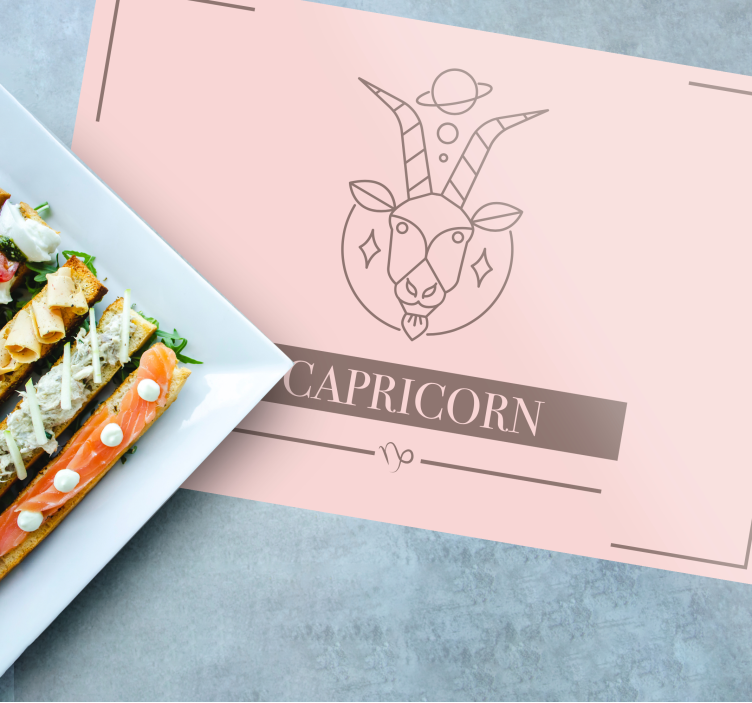 Individual de mesa em signo de capricórnio - TenStickers