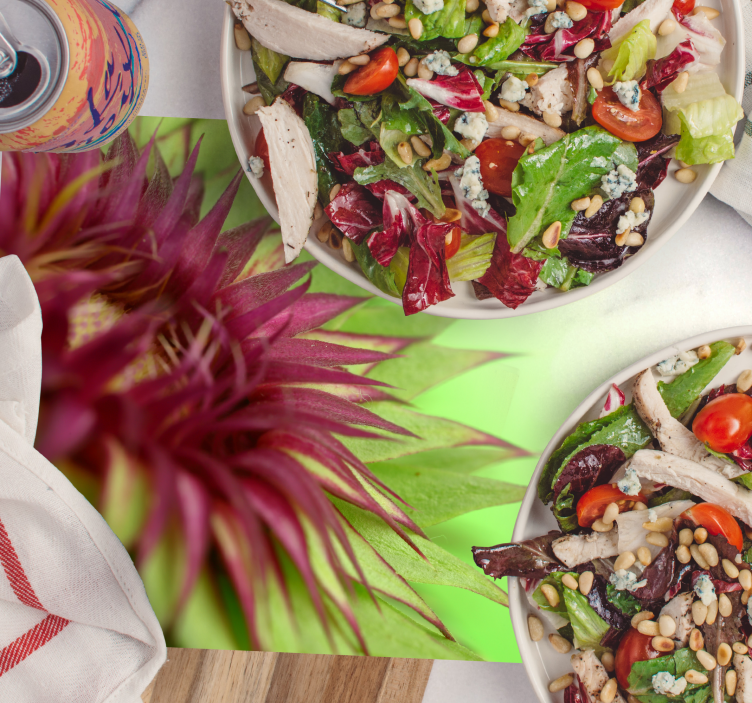 Individual de mesa imagem aproximada da flor - TenStickers