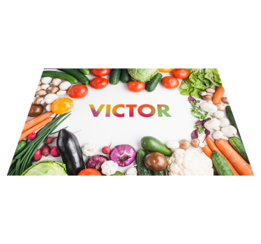 Individuais de mesa com nome vegetais - TenStickers
