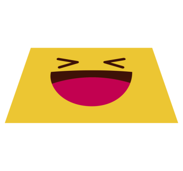 Individuais de mesa moderno emoji rindo - TenStickers