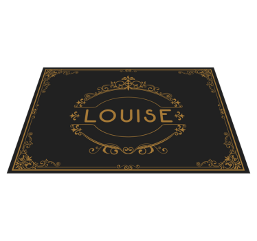 individuais de mesa com nome requinte - TenStickers