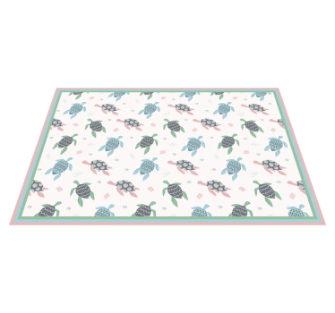Individuais de mesa de animais Tartarugas de cores suaves - TenStickers