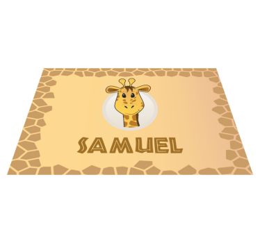 Ir comer nome personalizável nome individuais de mesa de vinil - TenStickers