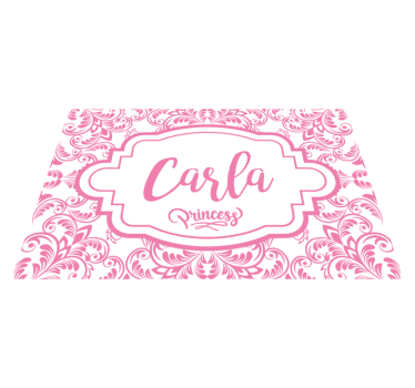 Individuais de mesa com nome design de nome elegante - TenStickers