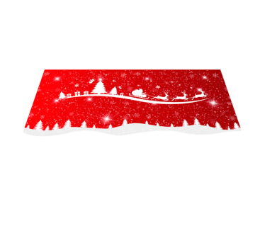 Individuais de mesa em vinil de Natal Onda de natal - TenStickers