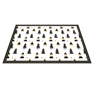 Individuais de mesa em vinil de Natal Padrão de árvore elegante d - TenStickers
