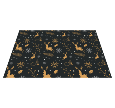 Individuais de mesa em vinil de Natal Composição de feliz natal - TenStickers