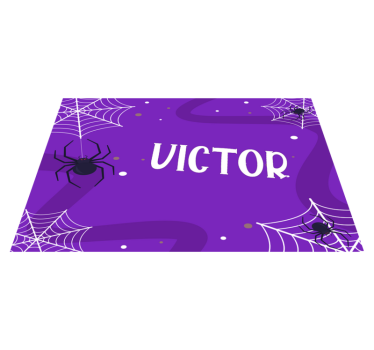 Individual de mesa halloween teias de aranha assustadoras - TenStickers