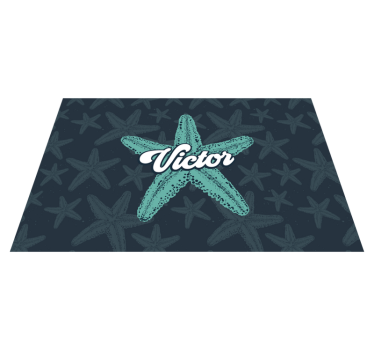 Individuais de mesa com nome acento personalizado estrela - TenStickers