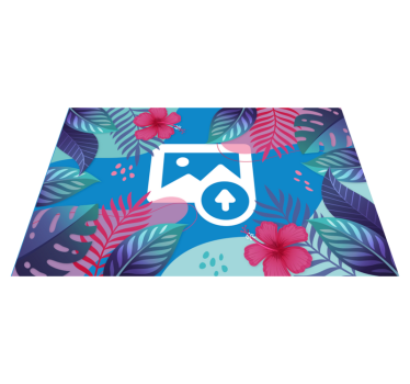 Individuais de mesa originais folhas tropicais coloridas - TenStickers