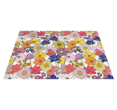 Individuais de mesa infantis arranjo botânico vibrante - TenStickers
