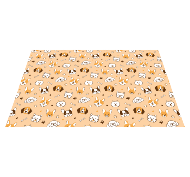 Individuais de mesa infantis com carinhas de animais - TenStickers