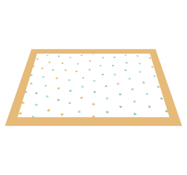 Individuais de mesa com nome padrão triângulo elegante - TenStickers