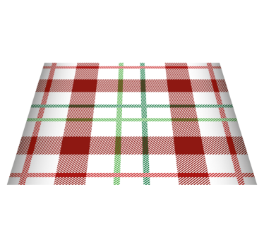 Individuais de mesa de natal em estampa xadrez - TenStickers