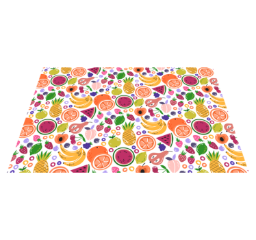 Individuais de mesa infantis com estampa de frutas - TenStickers