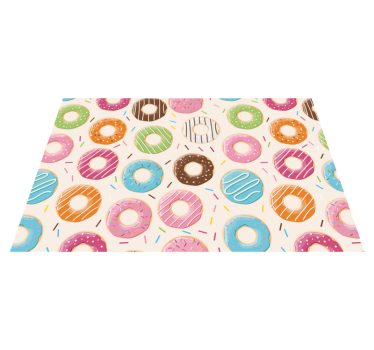 Individuais de mesa em vinil infantis Fundo de rosquinhas - TenStickers