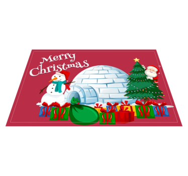 Individuais de mesa de natal cena festiva de férias - TenStickers
