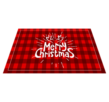Individuais de mesa em vinil de Natal Padrão de figuras geométric - TenStickers