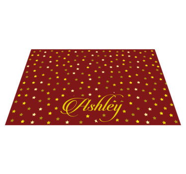 Individuais de mesa com nome prato personalizado estelar - TenStickers