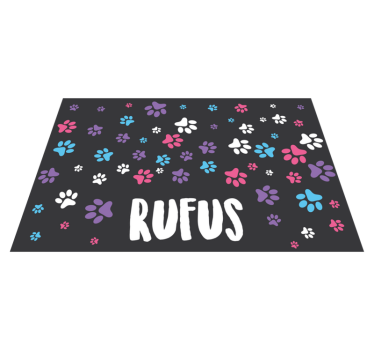 Individuais de mesa infantis patas coloridas - TenStickers