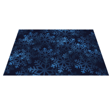 Individuais de mesa de natal com estampa de flocos de neve - TenStickers