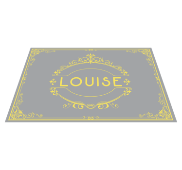 Individuais de mesa com nome exibição elegante de nomes - TenStickers