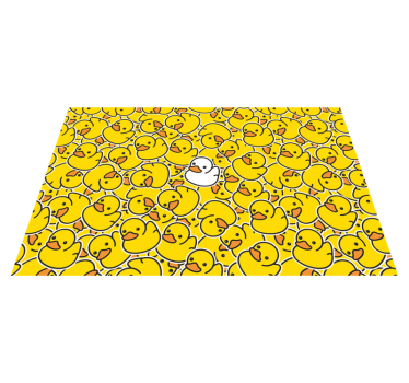 Individuais de mesa infantis com estampa de patinhos - TenStickers