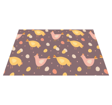 Individuais de mesa infantis padrão de pássaros encantadores - TenStickers