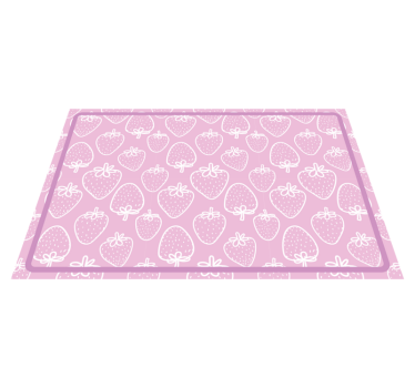 Individuais de mesa infantis com estampa de morango - TenStickers