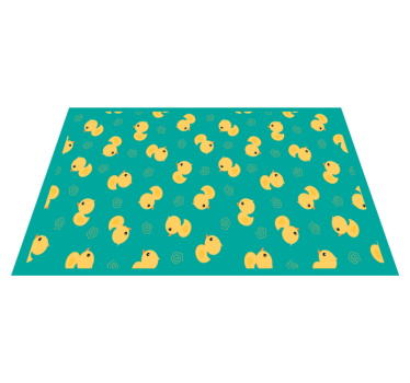 Individuais de mesa infantis com estampa de patinhos fofos - TenStickers