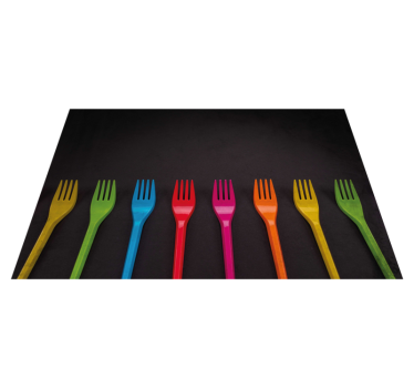 Individuais de mesa infantis coleção de garfos coloridos - TenStickers