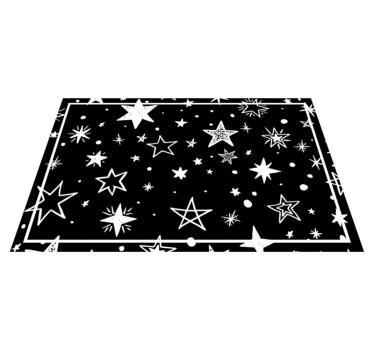 Individuais de mesa infantis padrão noite estrelada - TenStickers