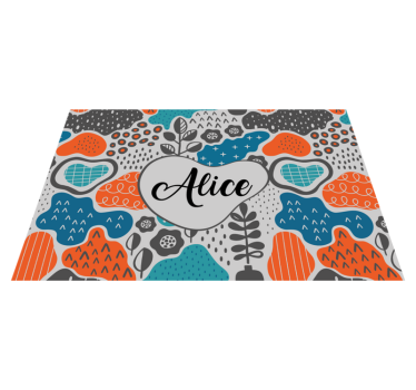 Individuais de mesa com nome design de nome divertido - TenStickers