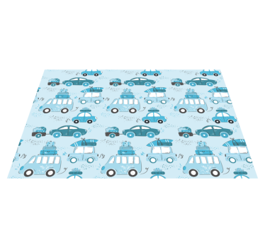 Individuais de mesa infantis carros com bagagem - TenStickers