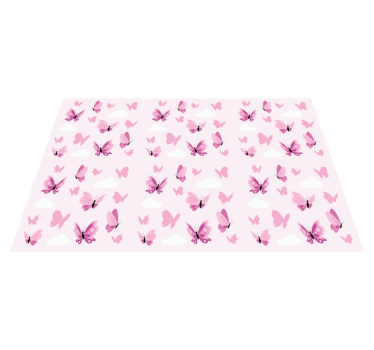 Individuais de mesa infantis com estampa de borboleta - TenStickers