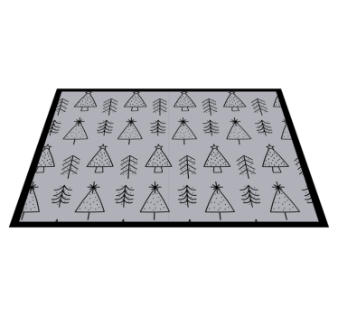 Individuais de mesa de natal Árvores de natal estilizadas - TenStickers