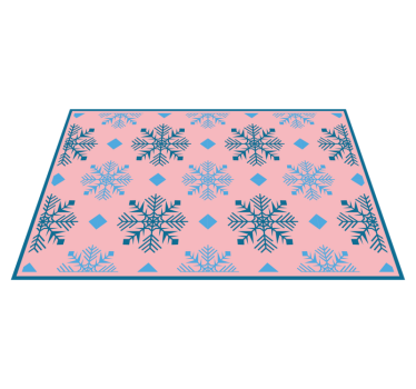 Individuais de mesa de natal com padrão de flocos de neve - TenStickers