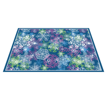 Individuais de mesa de natal padrão de floco de neve - TenStickers