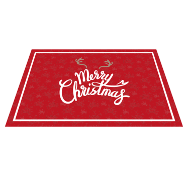 Individuais de mesa de natal mensagem de natal alegre - TenStickers