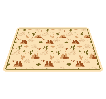 Individuais de mesa infantis tema animais do deserto - TenStickers