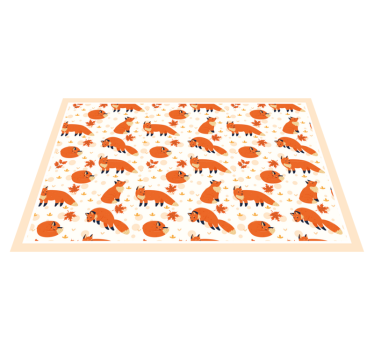 Individuais de mesa em vinil infantis Lindas raposas - TenStickers