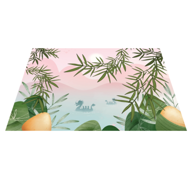 Individuais de mesa infantis cena de selva encantada - TenStickers