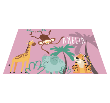 Individuais de mesa em vinil infantis Selva kids "boho" - TenStickers