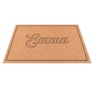 Individual de mesa em vinil texturizados Cortiça personalizada - TenStickers